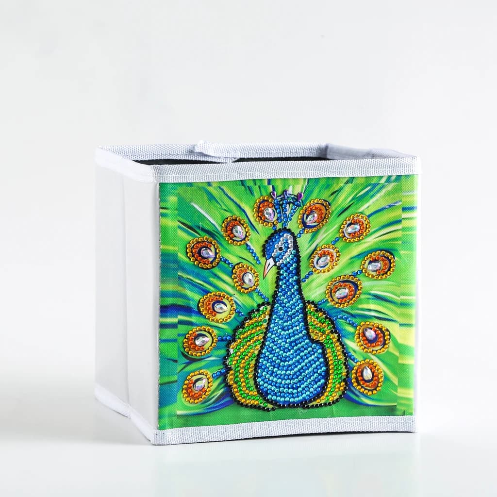 Creative Kit for Painting DIY Diamonds, Foldable Box for Home, Pattern Floor, Mosaic with Multiform Diamonds