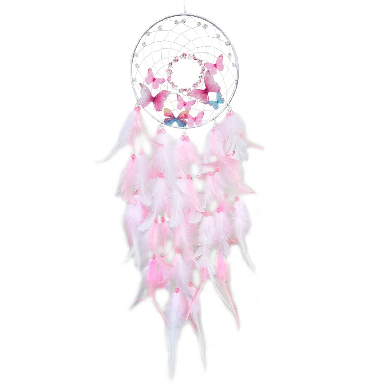 Feather Dream Catchers for Bedroom Boho Style Butterfly Hanging Ornament Present for Friends Family