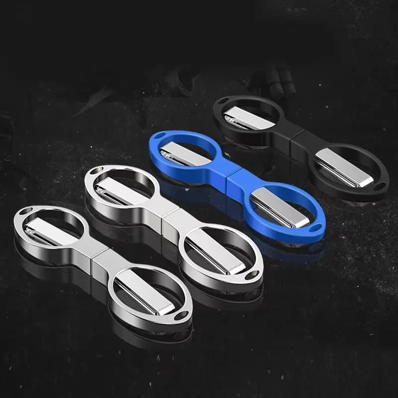 1pc portable folding scissors carbon steel fishing lenze cutting tools mini equipment supplies multifunctional embroidery scissors