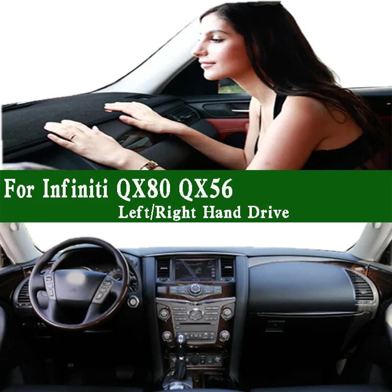 For Infiniti QX80 QX56 Dash Zerbino Cruscot Cover Panel Tools Protection Solar Insulation Pad Protective Anti-spork Ornaments