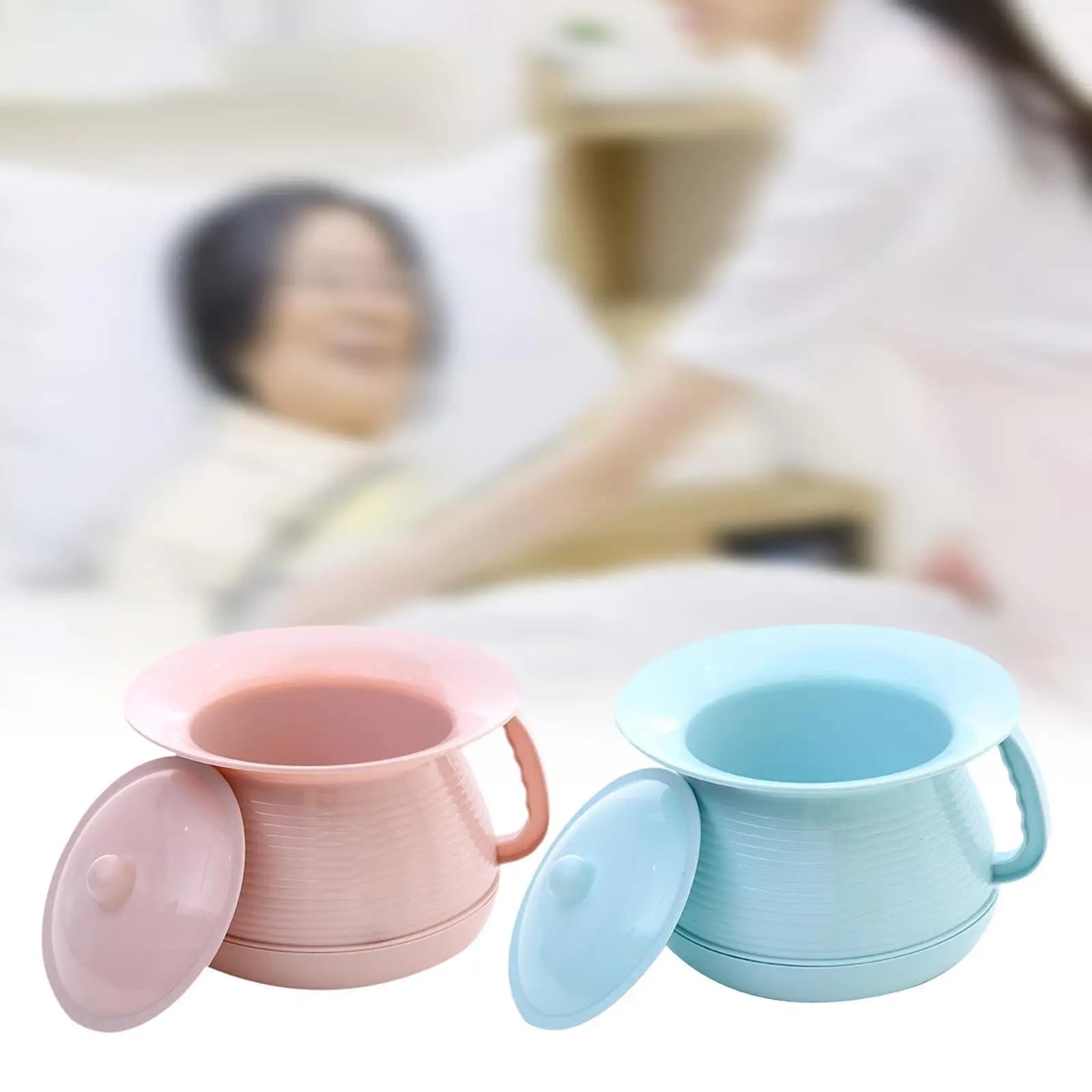 Orinatoio with spiutacchiera with lid with lifting handle Light bucket from bedside table Toilet portable Children's mouthpiece for home use