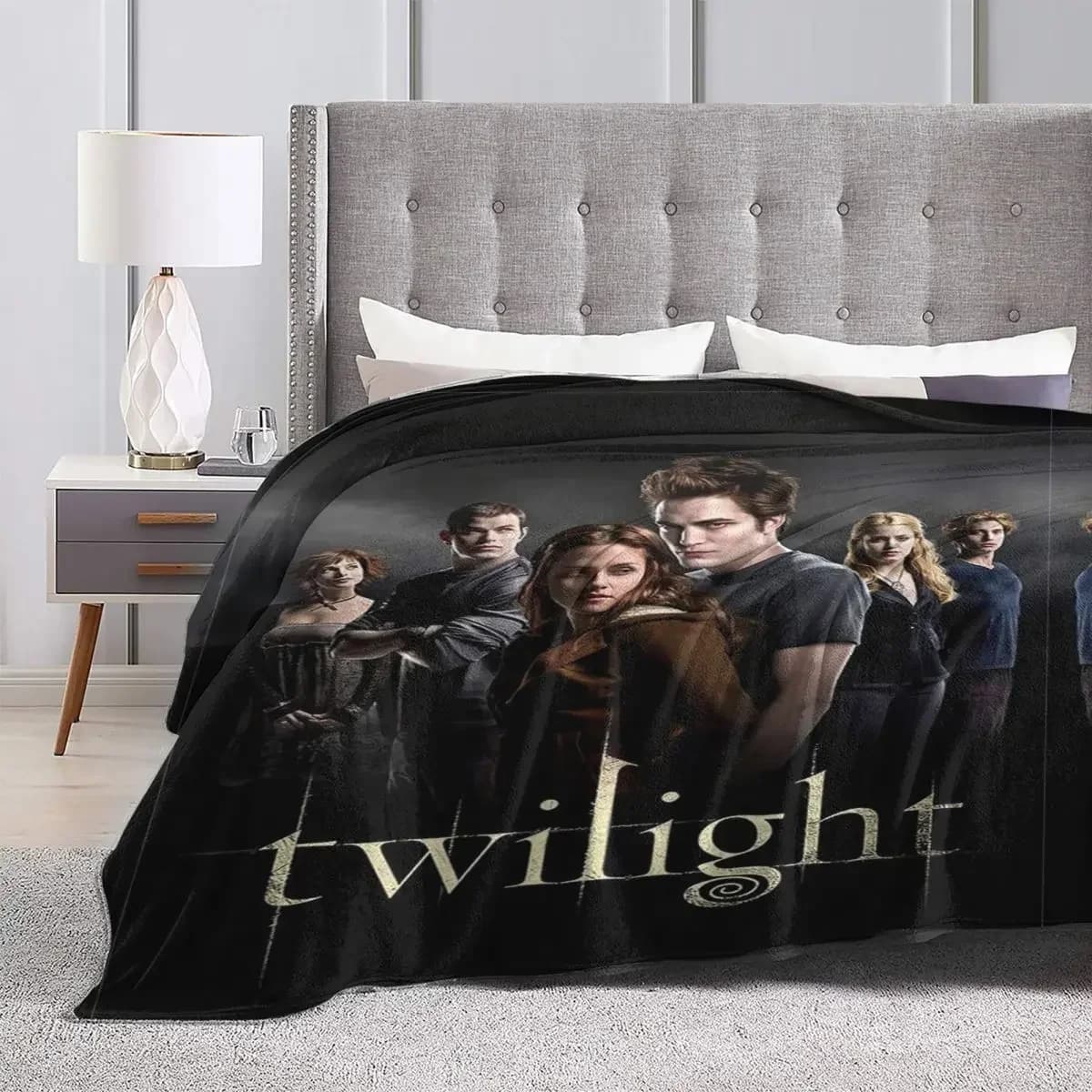 Coperta Twilight Romantic Fantasy Movie Travel Office flanella coperta da tiro Warm Soft Bedroom Design copriletto regalo di compleanno