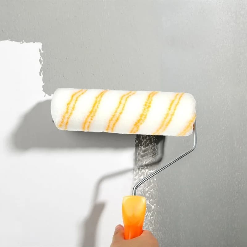 10 pieces 4 inch paint foam roller decorative angle brush sponge paint roller handles decoration painting tools set
