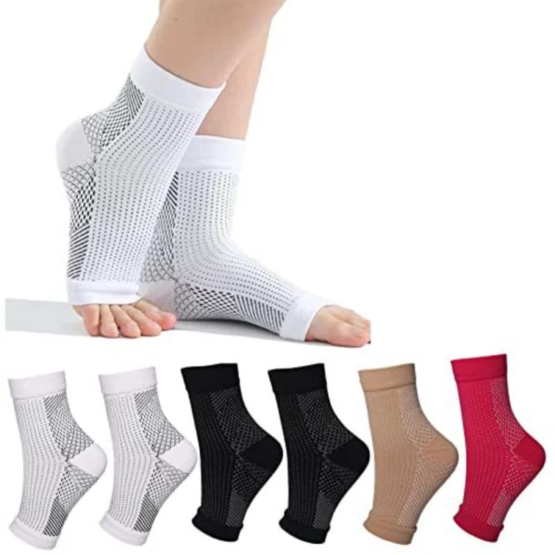 Calze per neuropatia da donna e uomo, 1 paio di calze a compressione lenitive per il dolore da neuropatia, supporto per caviglia e sollievo dal gonfiore per fascite plantare