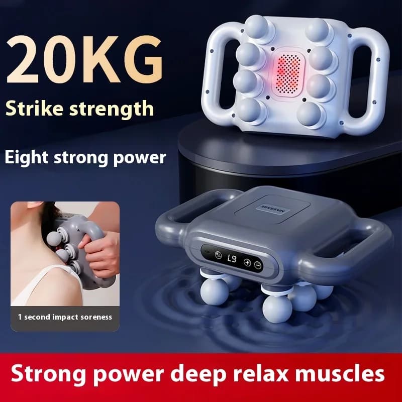12 Massage Heads Massage Gun Deep Fabric Muscle Professional High Power 2024 High Frequency Wireless Vibration Masajeador