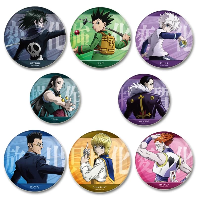Anime Hunter X Hunter Spille Gon Killua Kurapika Leorio Cartoon Spilli Zaino Scarpe Accessori per gioielli Cosplay Distintivo fatto a mano