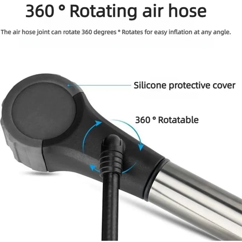 RTENTE-High-Pressure 300PSI Bike Air Pump With Gauge Portable For Fork Rear Suspension For Shock Absorber Bicycle Tire Pump