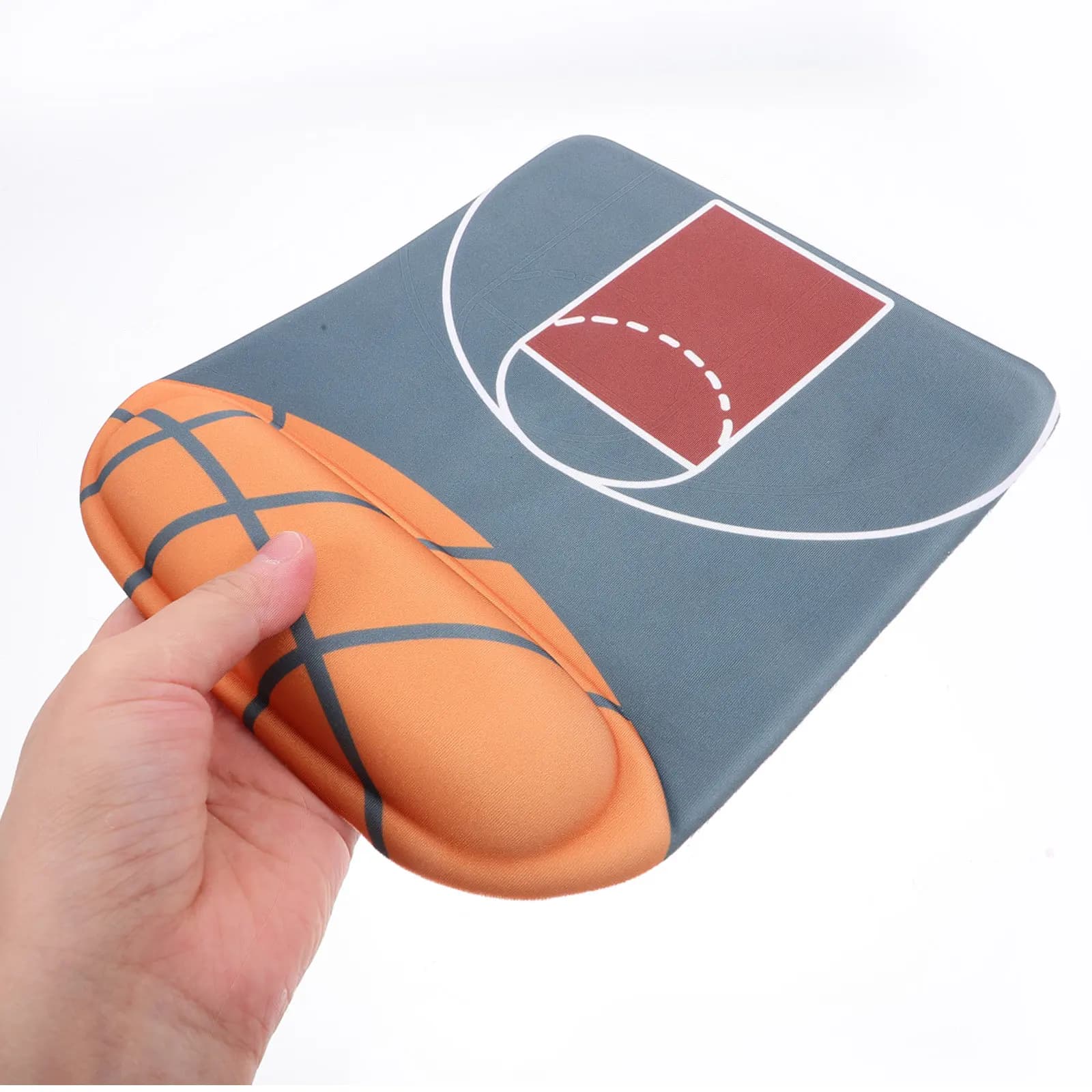 Anti-Skid Mouse Pad Basketball Pattern Ergonomic Wrist Rest Office Use Gaming Computer Desktop Mouse Mat Support