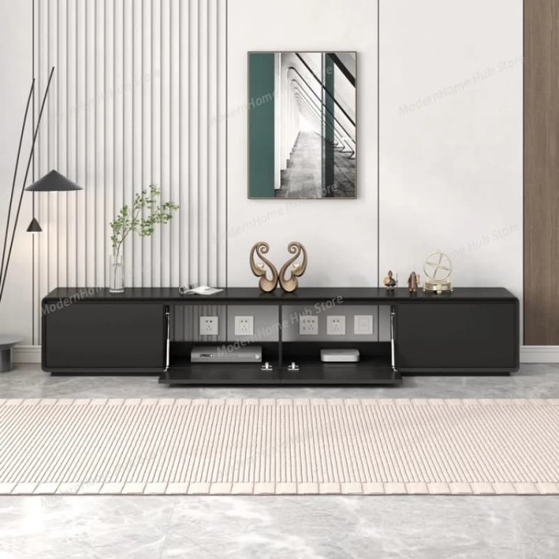 Mobile TV con Libreria e Contenitore, per Monitor Samsung, Arredamento Soggiorno, Comodo e Funzionale