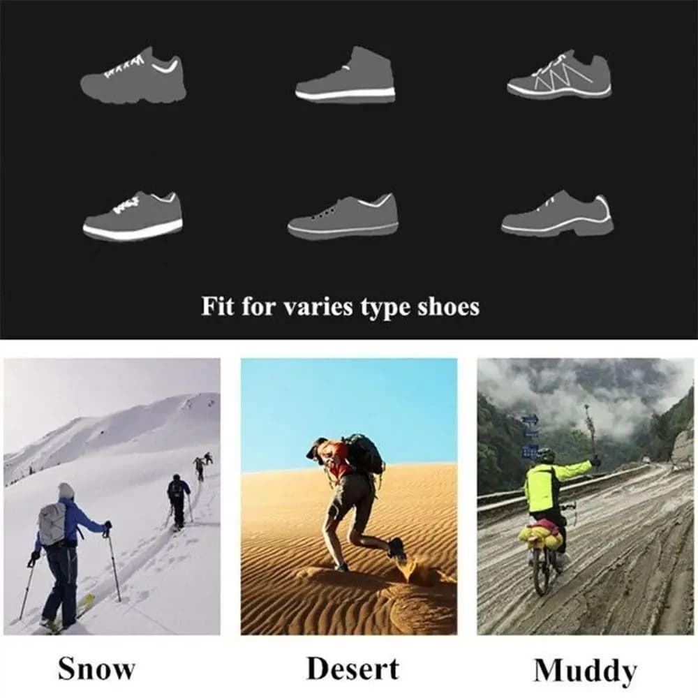 Coprigambe Impermeabili Portatili in Tessuto Oxford Traspirante, Ghetre per Scarpe da Neve, per Arrampicata, Campeggio, Escursionismo, Sci