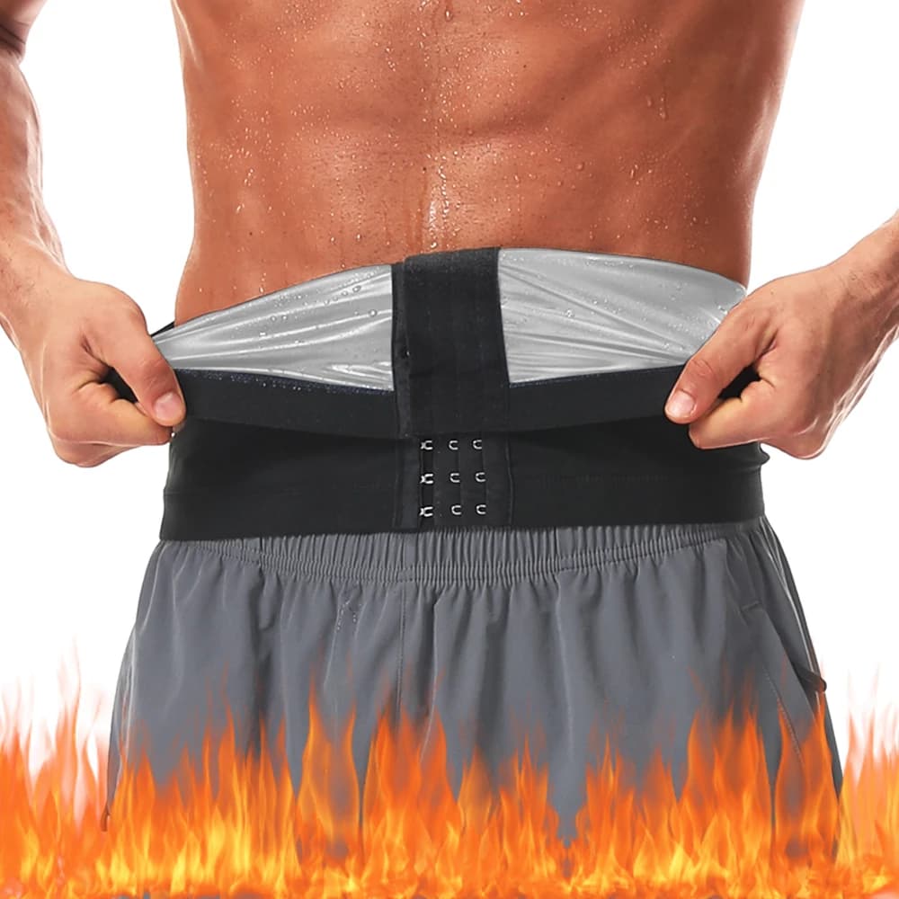 Waist Trimmer for Men Weight Loss Strap Stomach Waist Trainer Corset Sweat Workout Body Shaper Slimming Shapewear Sauna Belts
