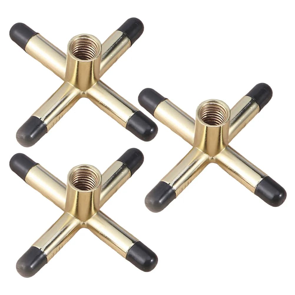 Set di 3 Supporti Antiscivolo a Forma di Croce per Stecca da Biliardo, Snooker e Pool, Supporto di Precisione Stabile per Tavolo da Biliardo