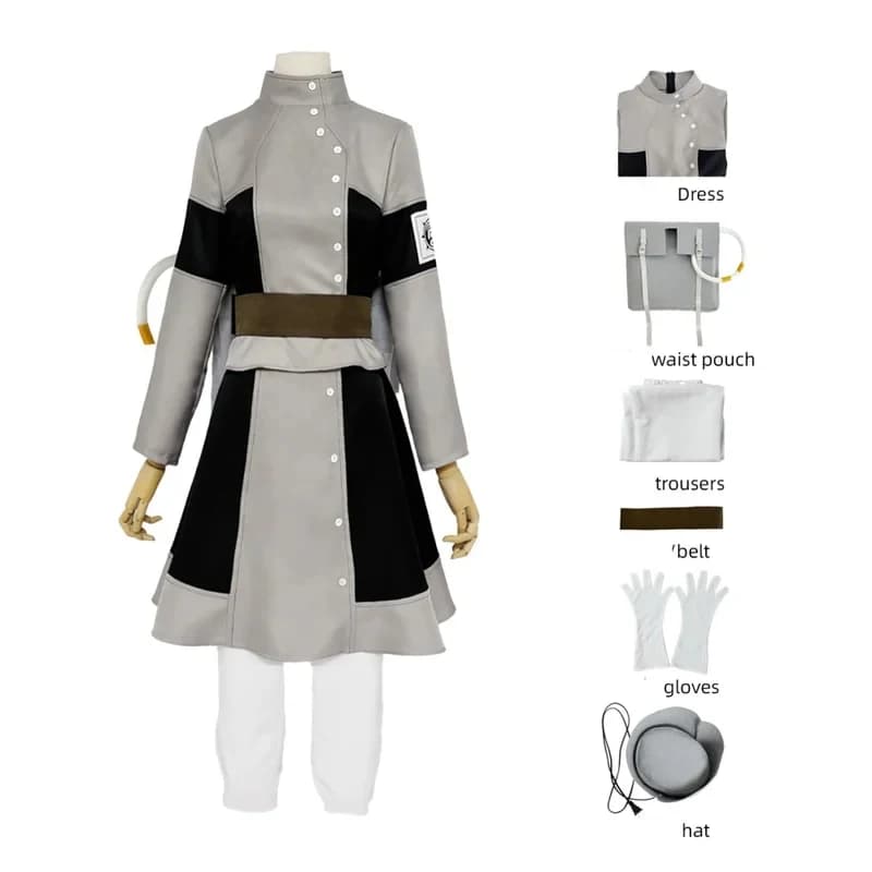 Costume Cosplay ABC123Eishia GACHIAKUTA Eishia Stilza Vestito Pantaloni Guanti Cappello Outfit Parrucca Sintetica per Feste Carnevale