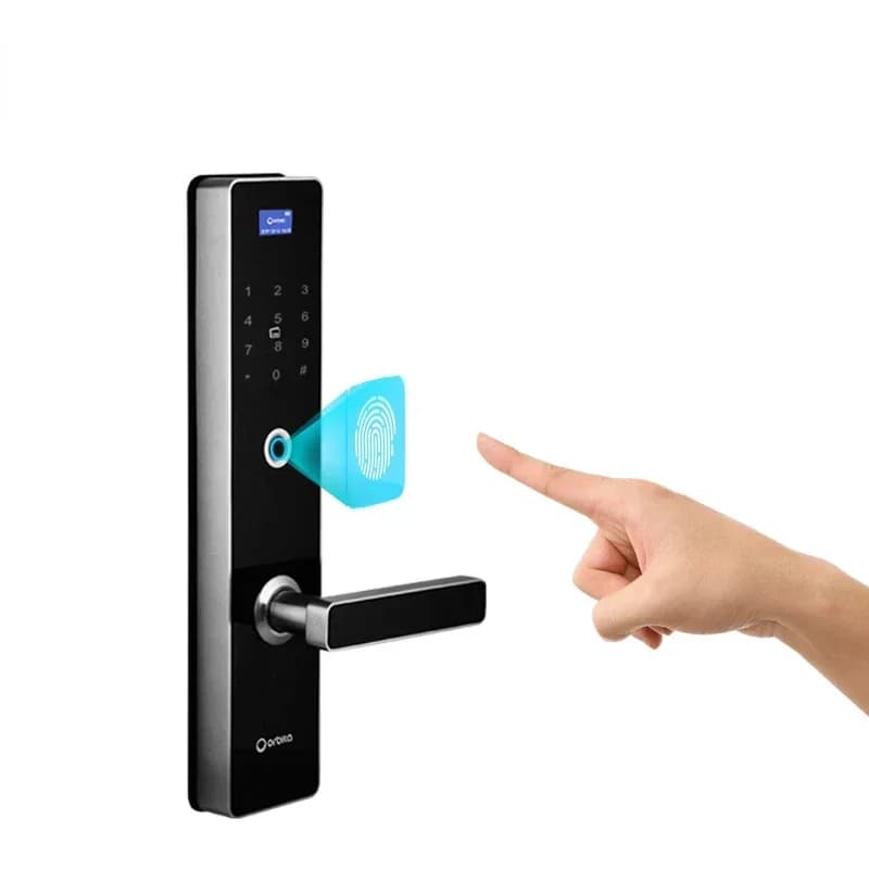 Nuovo Prodotto P8010 Serratura Digitale Intelligente con App, Password, Tastierino, Schermo e Telecamera per Appartamenti, Hotel e Case