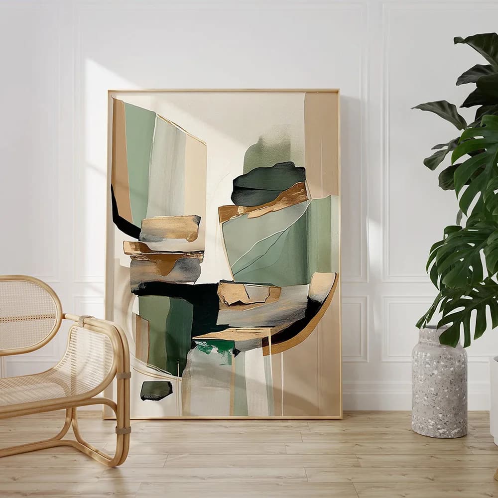 Modern Abstract Art Neutral Wabi Sabi Minimalism Posters Prints Contemporary Color Aesthetic Canvas Painting Office Home Deco
