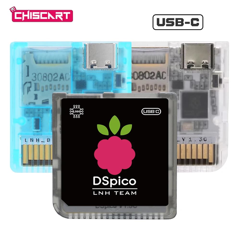Chiscart DSpico USB C Version Game Cartridge For NDS NDSL DSi 3DS Consoles