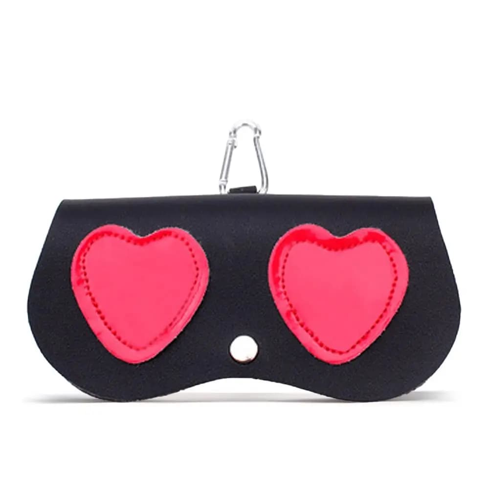 Custodia per Occhiali in Pelle PU Portatile e Carina, Scatola per Occhiali da Sole, Borsa Porta Occhiali
