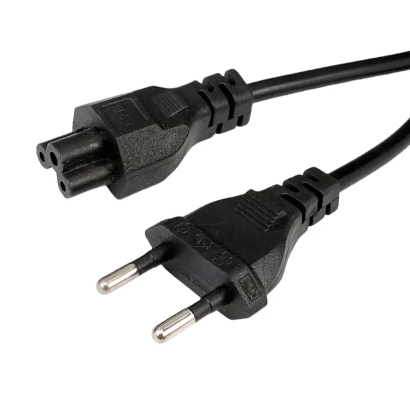 Cavo di alimentazione EU Euro Cavo di alimentazione europeo americano IEC C5 Cloverleaf 1,2 m 4 piedi per adattatori CA Notebook portatile