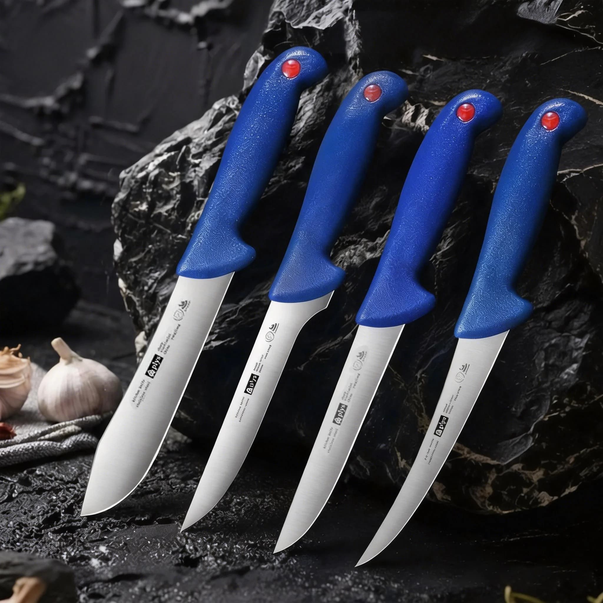 Set di coltelli senza lama da 1-4 pezzi - coltelli da cucina in acciaio inossidabile, coltelli da macellaio affilati, coltelli da cucina per affettare, coltelli da chef