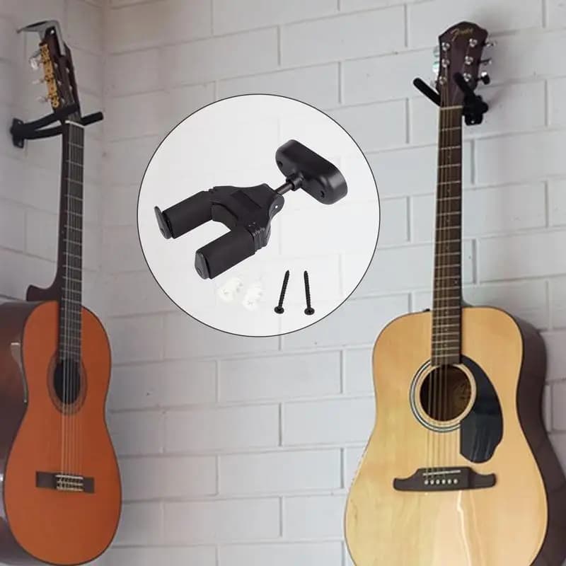 Supporto da parete per chitarra Supporto per chitarra antiscivolo Supporto per basso resistente Supporto per ukulele multifunzionale per studio scolastico domestico