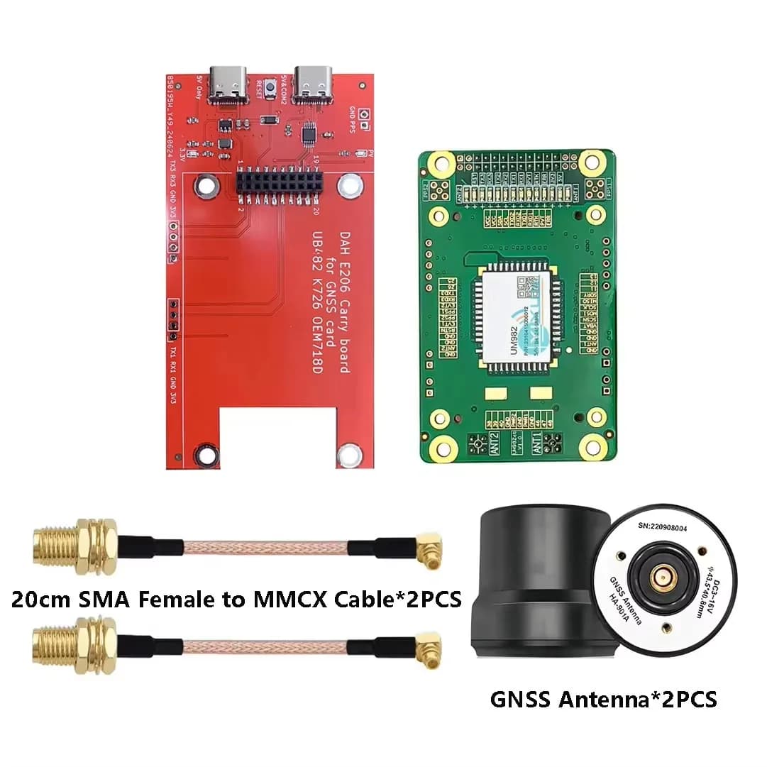 Modulo GNSS RTK UM982 BDS GPS GLONASS Galileo L1 L2 L5 ad Alta Precisione per Posizionamento e Orientamento, Antenna Differenziale Helix UAV RTK
