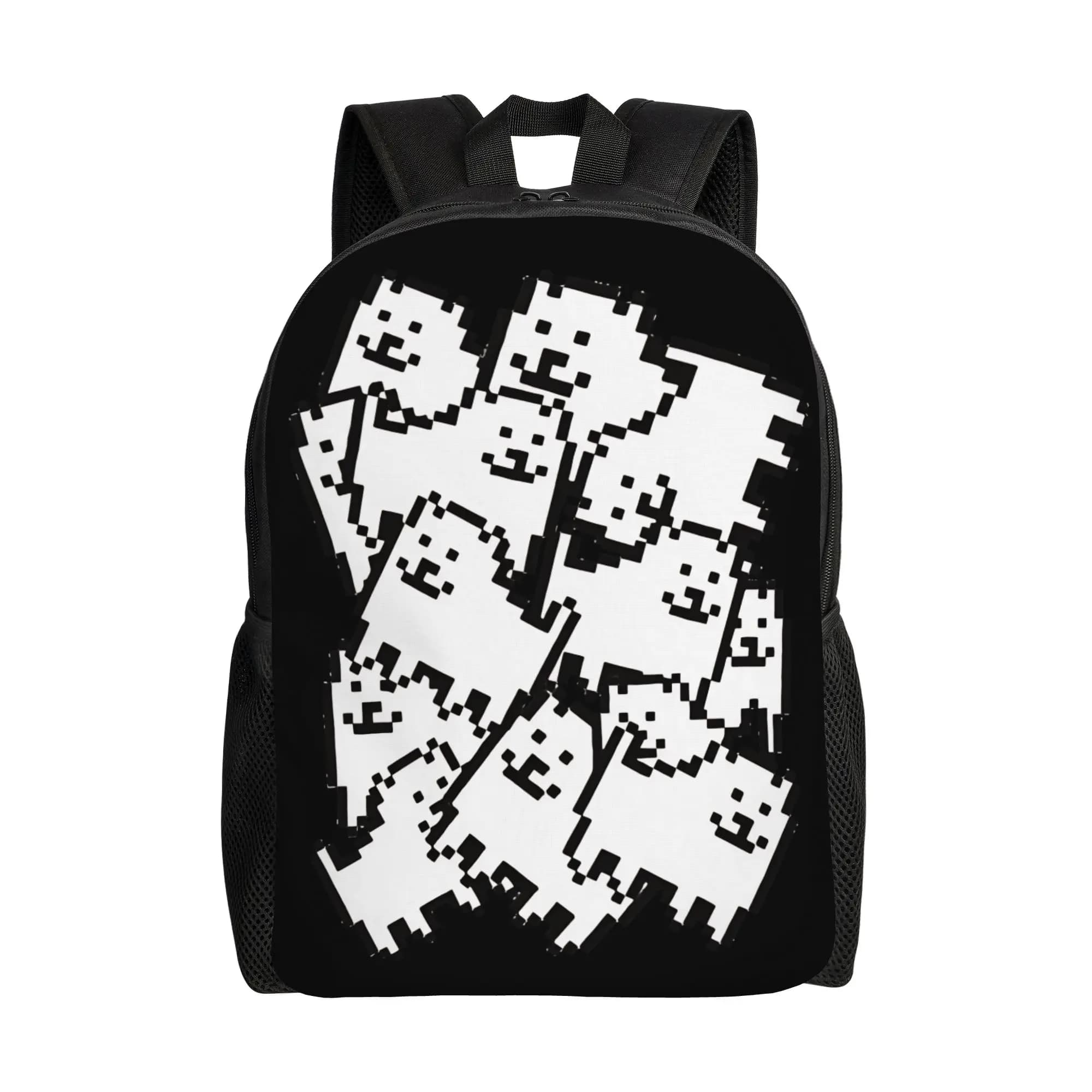 Zaino Undertale Annoying Backpack in poliestere per adolescenti, zaini universitari con stampa streetwear, borse da scuola, zaino
