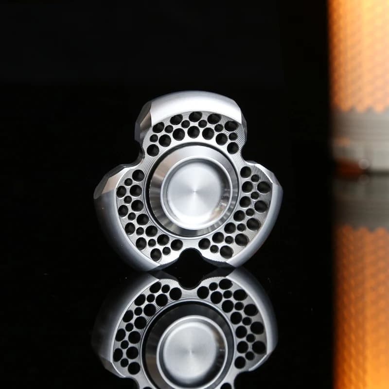 Stainless Steel Metal Fidget Spinner Portable Hand Rotation EDC Toy For Adults Relieve Anxiety & Stress
