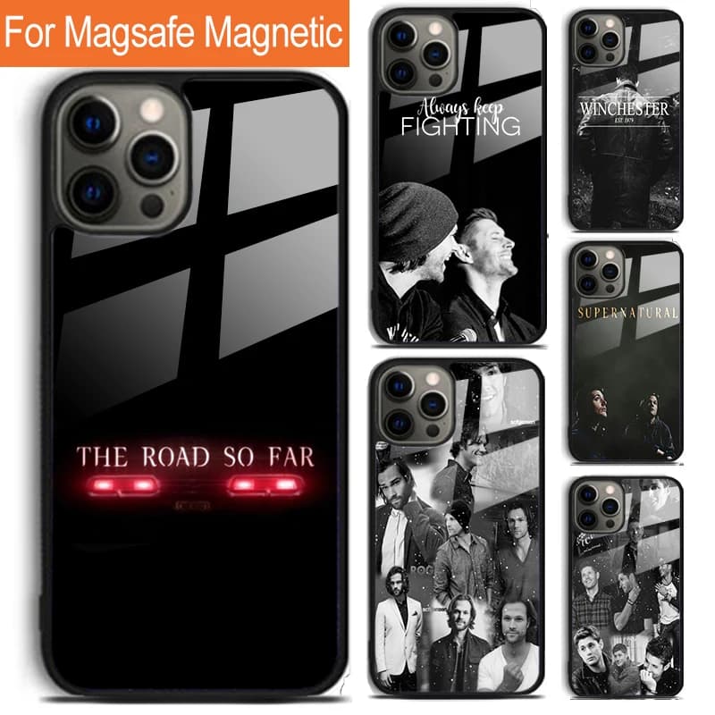 Custodia per telefono adorabile Supernatural Jared Padalecki per iPhone 17 Air 16 15 14 12 Pro Max Plus Magsafe Cover wireless magnetica