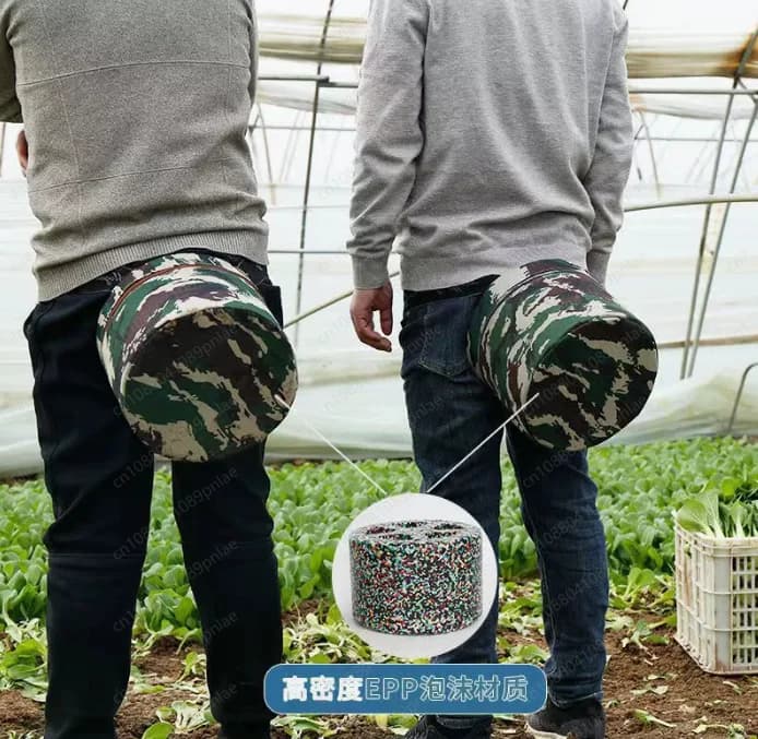 Sgabello in schiuma EPP da 25 cm con tasca, rimovibile, per serre agricole, cantieri edili e uso generico