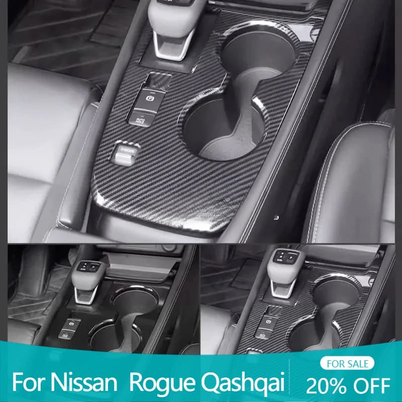 Per Nissan X-Trail T33 Rogue Qashqai J12 2021-2025 Scatola del cambio interna Pannello di copertura Portabicchieri Telaio Trim Accessori auto