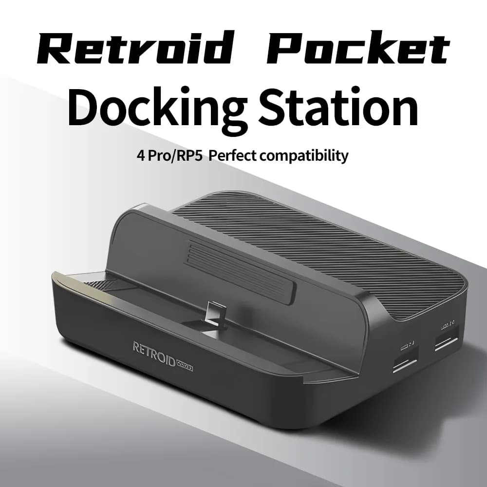Retroid Pocket 5 Docking Station per Retroid Pocket 4 Pro / RP5 / Retroid Pocket Mini Game Console Dock Accessori personalizzati