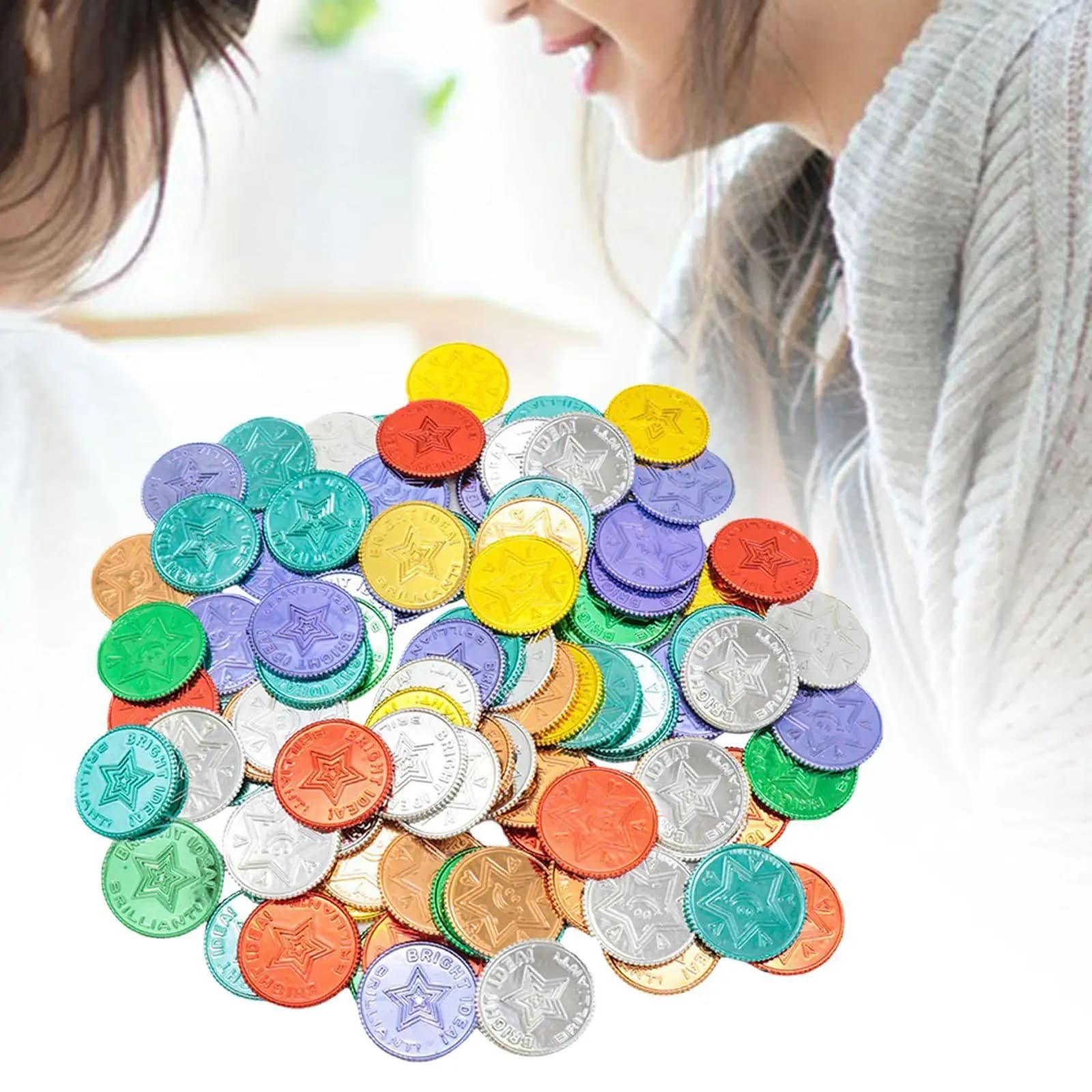 Monete giocattolo Leggero e versatile Oggetti di scena per monete per giochi da tavolo Coffitti Ufficio