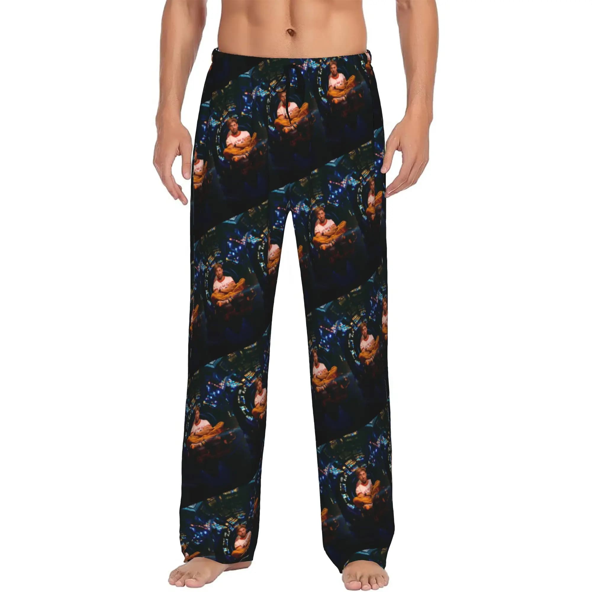 Pantaloni da pigiama personalizzati da uomo P-Project Hail Mary Movie con stampa e tasche