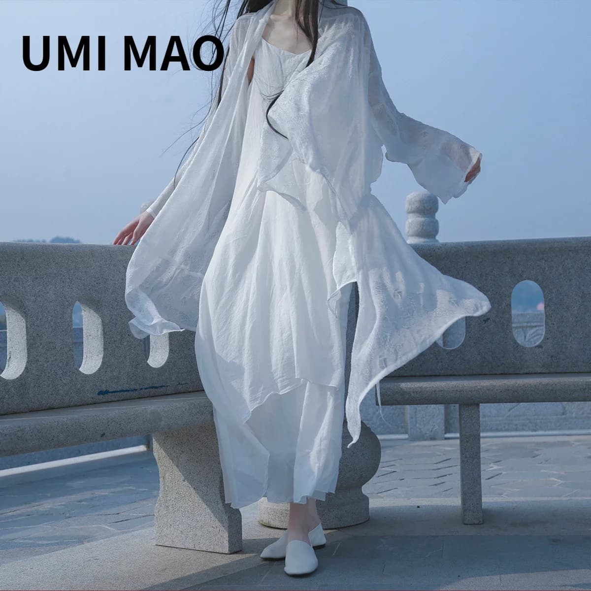 UMI MAO Yamamoto scuro Self-made industria pesante speciale stropicciato irregolare elegante protezione solare Cardigan femminile cappotto donna Y2K