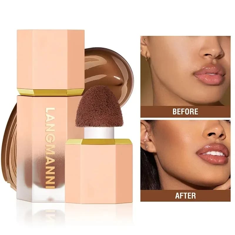 Stick per contorno liquido Evidenziatori opachi naturali Crema per ombretto per il naso Contouring duraturo Illumina Evidenziatore Cosmetici per il trucco del viso