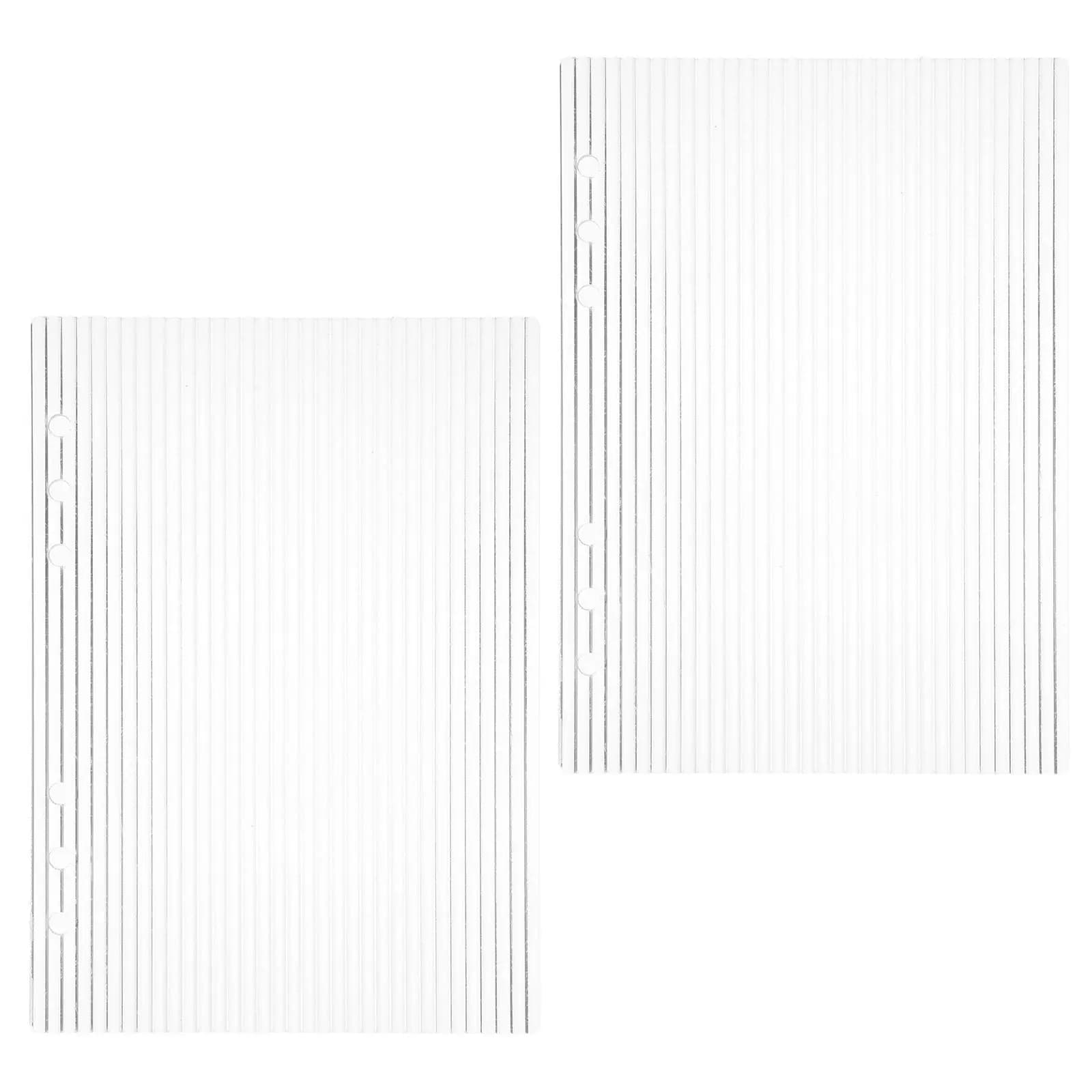 2 Pezzi Copertina per Quaderno in Acrilico Trasparente Ricaricabile, Leggera e Facile da Pulire per Agenda A5 e Diario di Viaggio