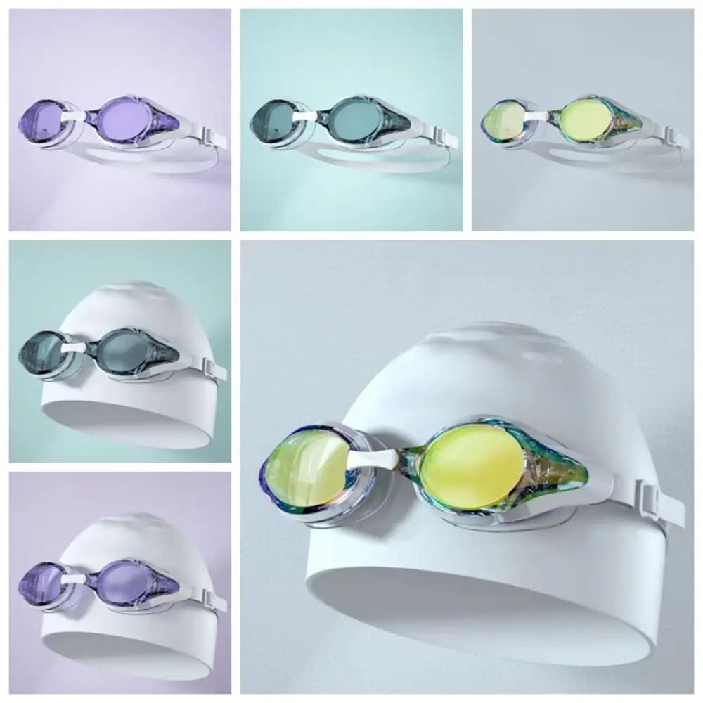 High-definition Adult Swimwear Waterproof Anti-fog Caps Running Swimwear Hat Small Box Galvanotecnica