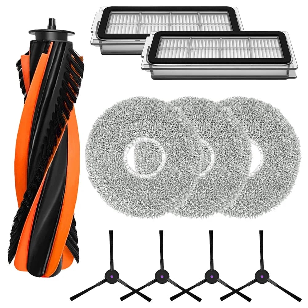 Kit di panni per mop con filtro per spazzola laterale principale per strumenti per aspirapolvere robot Cecotec-Conga-X70 Parti di elettrodomestici