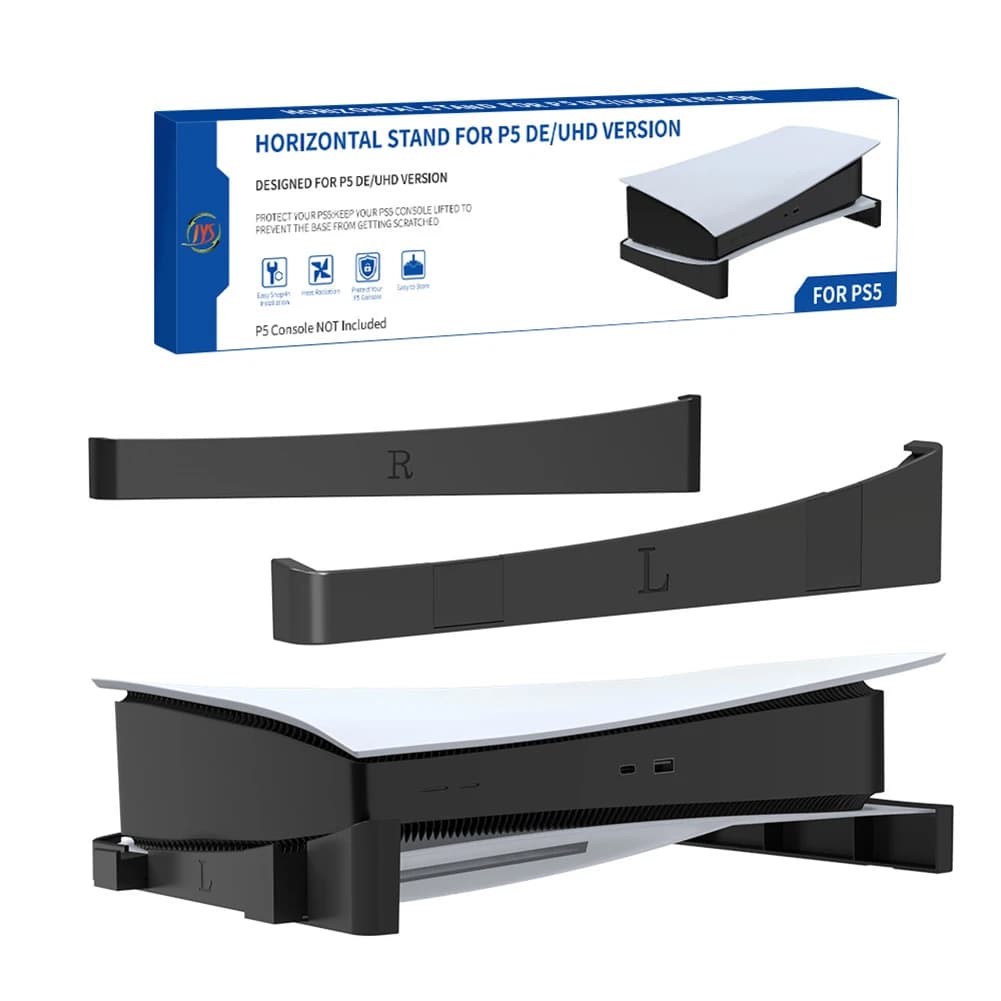 2 pz/set supporto di archiviazione orizzontale per PS 5 PS5 Digital / Optical Drive Edition supporto per Console di gioco supporto per Dock supporto bianco/nero