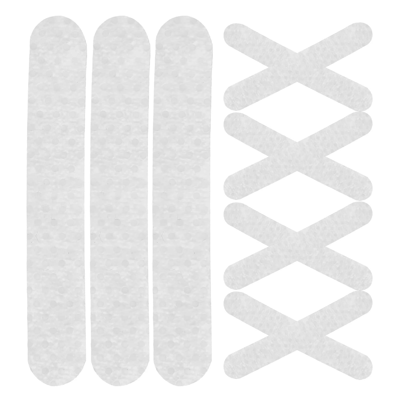 100 pezzi adesivi appendiabiti antiscivolo grucce impugnature vestiti in silicone moquette guardaroba strisce gel di silice per strisce autoadesive