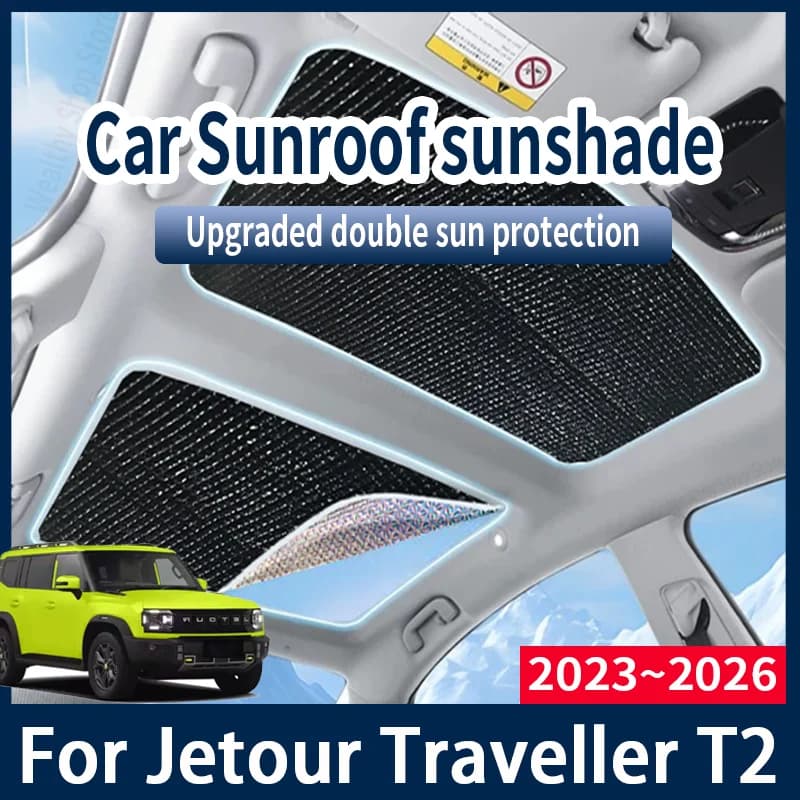 Per Jetour Traveller T2 2023 ~ 2026 2024 Auto Tende Da Sole Copertura Auto Tetto Apribile Parasole Protezione Anti-UV Isolamento di Calore accessori