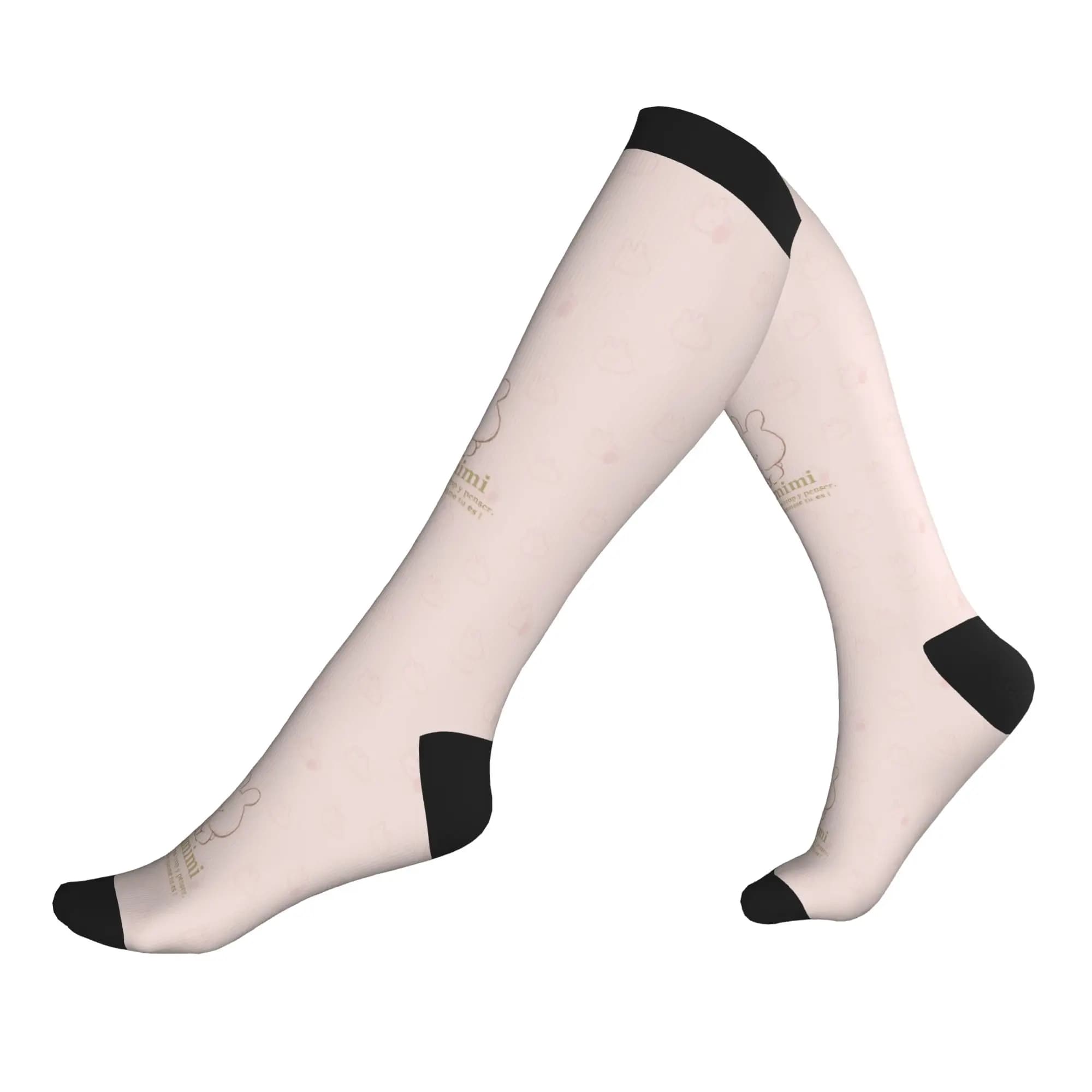 Asamimichaan Anime Cartoons Asamimi Men's Sports Compression Socks Unisex Kawaii 3D Printed Dress Socks