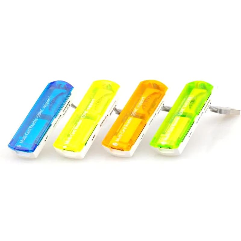 Mini lettore di schede di memoria USB 2.0 tutto in 1 per SDHC SD/Mini SD/Micro SD/TF/M2/MS Lettore di schede di memoria 4 in 1 per piccola astronave