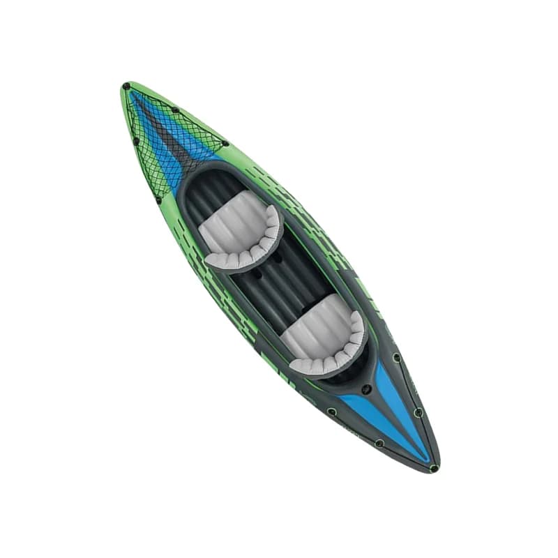 Set di kayak da pesca portatile per 2 persone Kayak gonfiabile con pagaia e pompa Materiale per scafo in telone in PVC