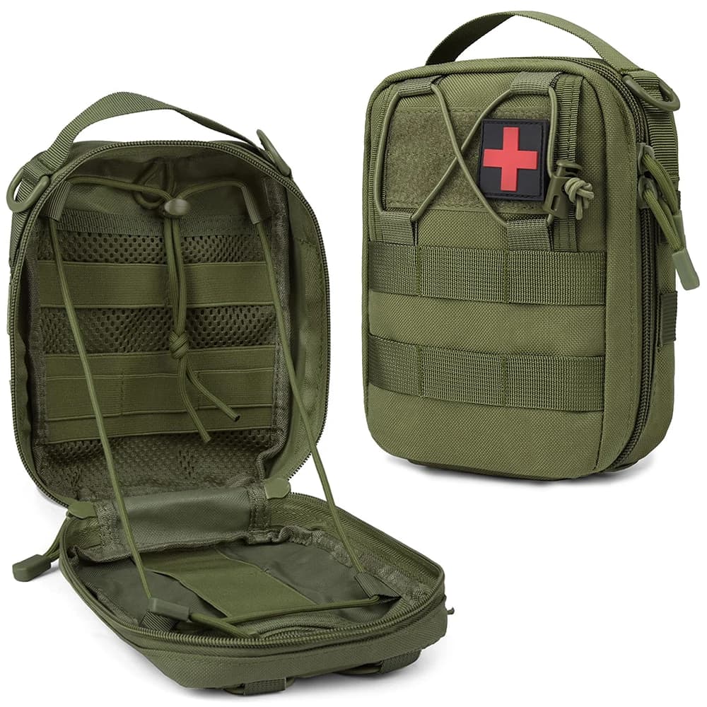 Borsa Tattica Molle Multiuso, Kit di Pronto Soccorso EMT, Marsupio EDC, Borsa da Campeggio e Sopravvivenza con Cinturino Regolabile