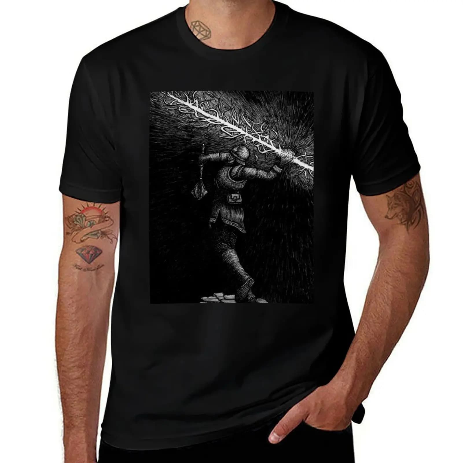 T-Shirt FAITH WHITE BUILDS, Abbigliamento Sportivo Traspirante per Uomo