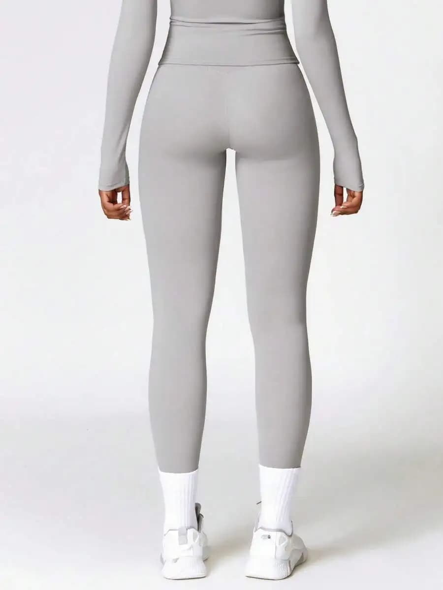 Set sportivo da donna in 2 pezzi, leggings da yoga, top comodi e delicati sulla pelle