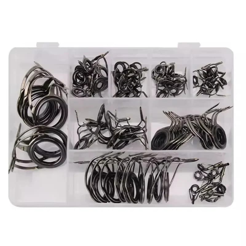 WEIHE 75PCS combined accessories with high carbon ceramic double leg fishing rod eye guides