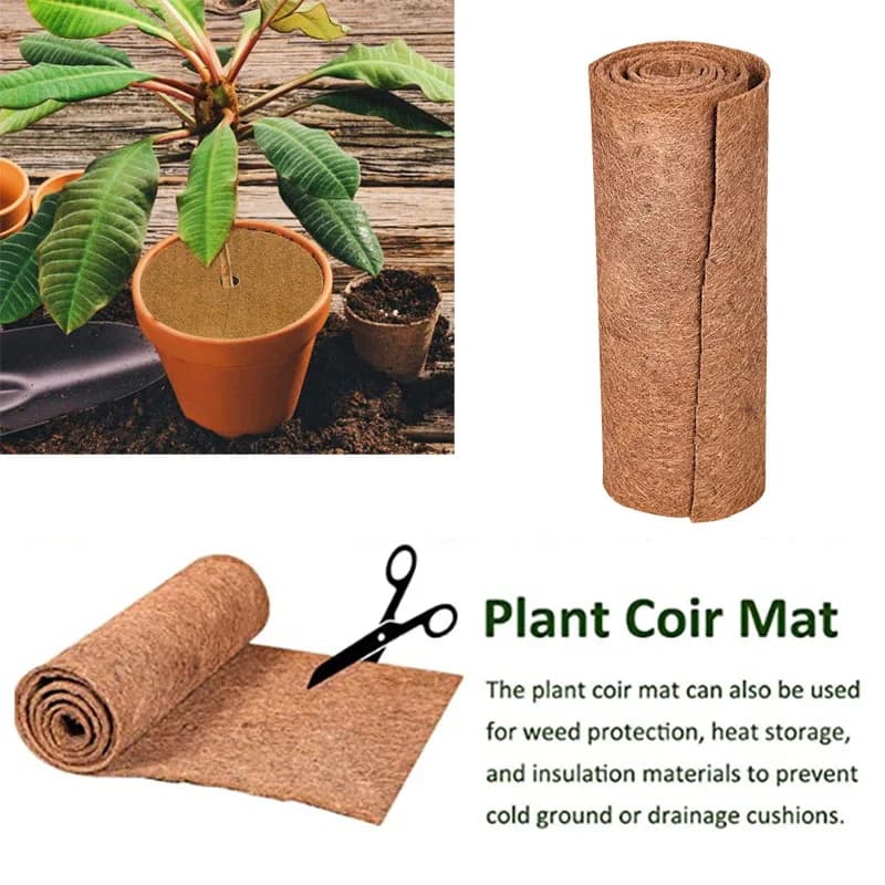 Coconut Coating Sheet Coconut Plant Fiber Roll Natural Mat Reptile Mat Bed linen supplies Winter insulation Supply of baskets for flower pots