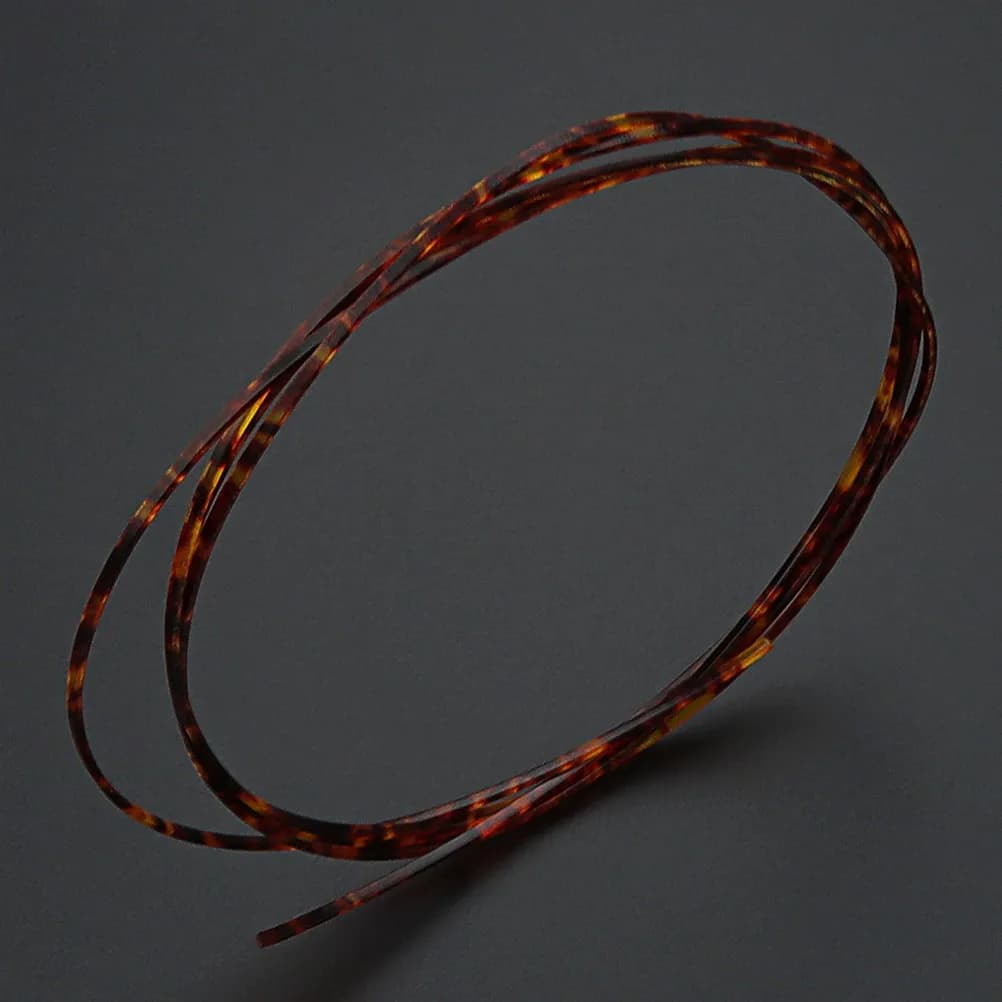 Striscia di Bordatura per Chitarra in Resina Fenolica per Riparazione e Sostituzione di Chitarre Acustiche, Classiche, Ukulele e Bassi, Elegante
